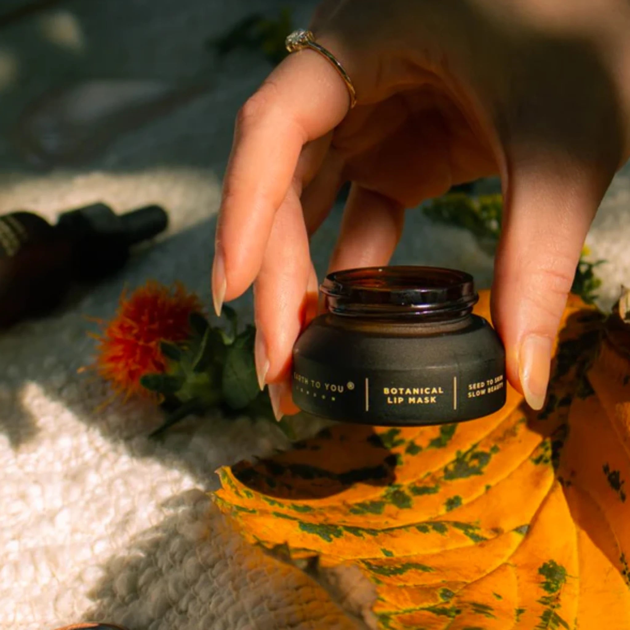 Intensive overnight revival mask, designed to deeply hydrate, heal, and pamper your lips. Available at Vayu Living.