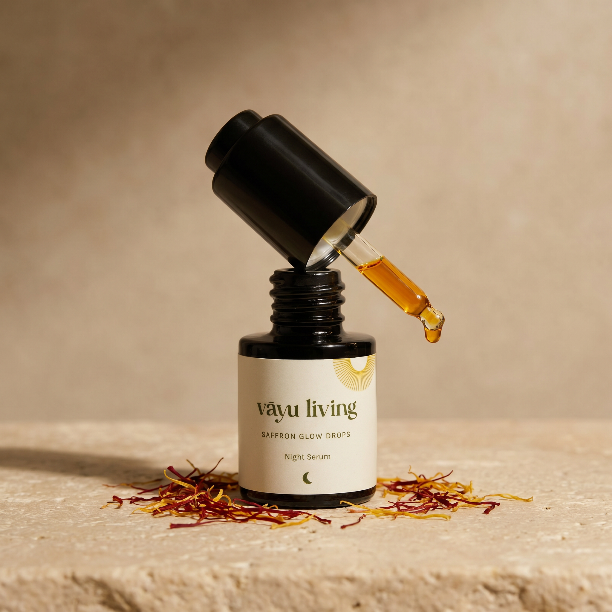 Saffron Glow Drops Night Serum (Kumkumadi Tailam)