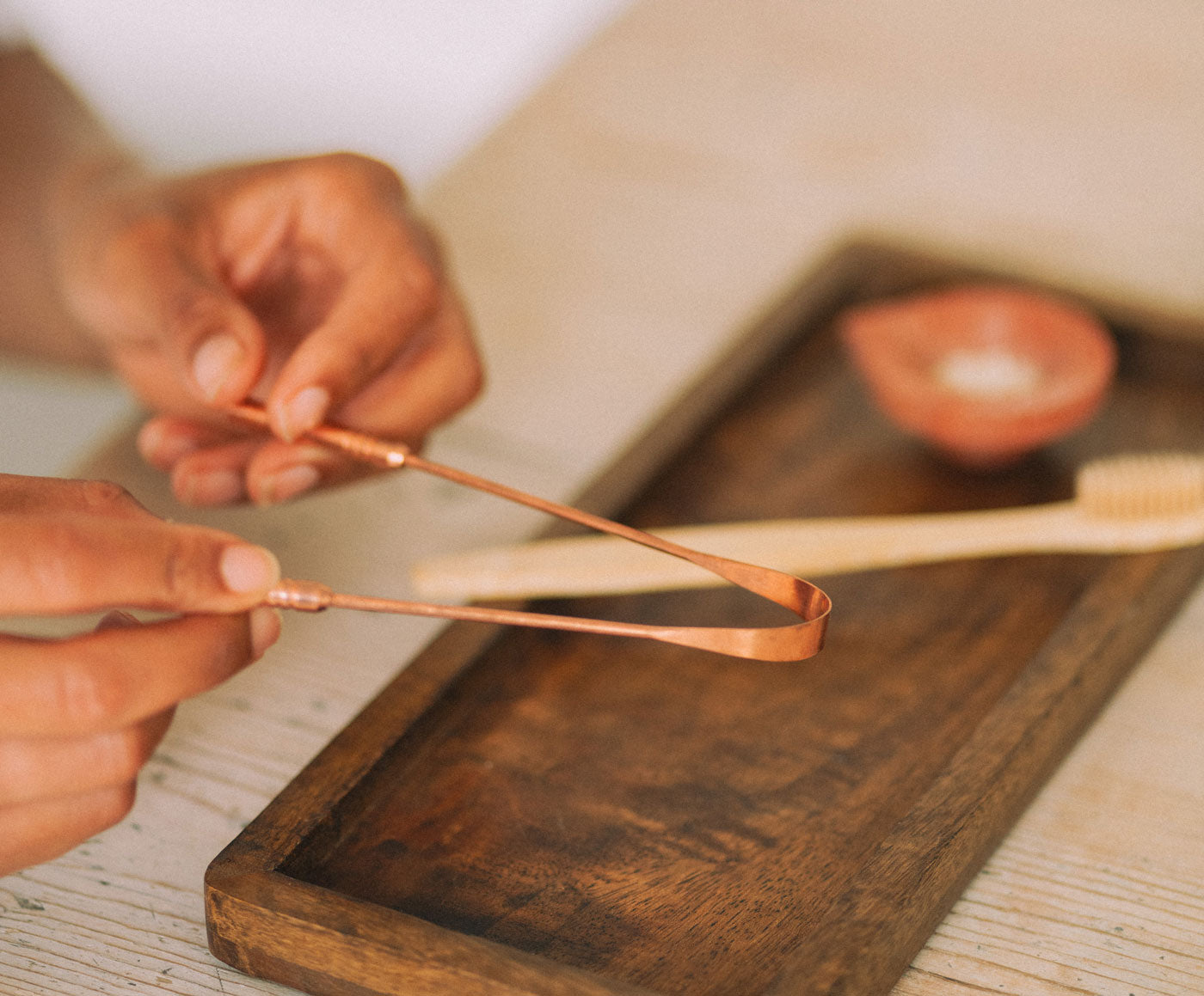 Copper Tongue Scraper