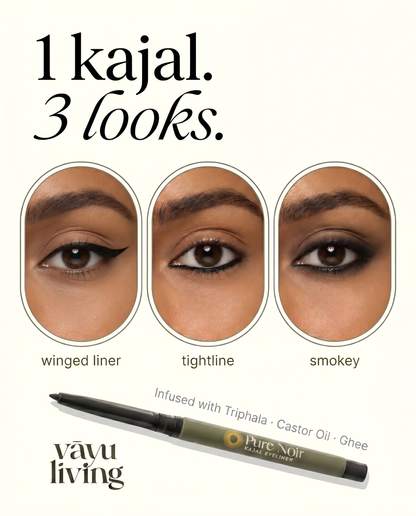 Pure Noir Kajal Eyeliner (100% Natural Ayurvedic)