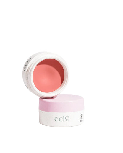 Eclo Blush in Rose Aurore offers a semi-solid formula enriched with vegetable wax for a smooth, seamless application. Available at www.vayulivingcom
