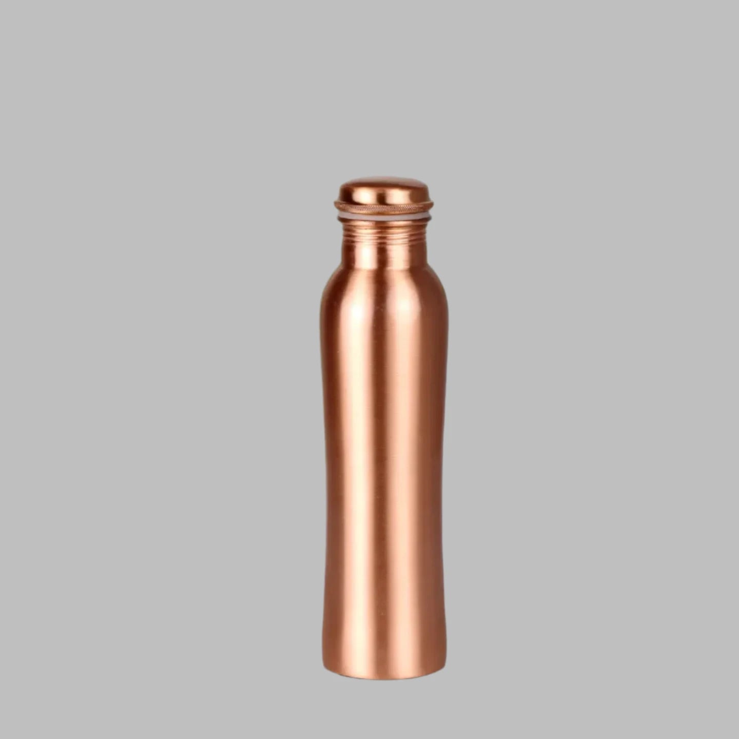 Copper Water Bottle curved (1Ltr)
