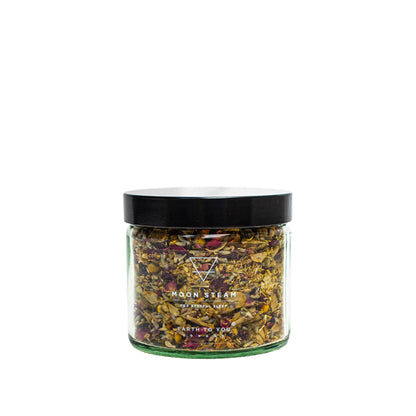 Wildflower organic evening facial steam, carefully crafted with sleep-enhancing herbs and botanicals. Available at Vayu Living.