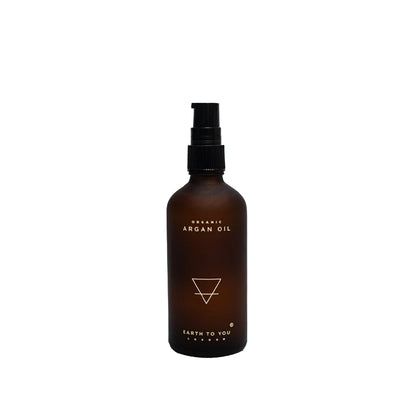 Luxurious cold-pressed Argan Oil, sourced from a single farm. Available at Vayu Living.