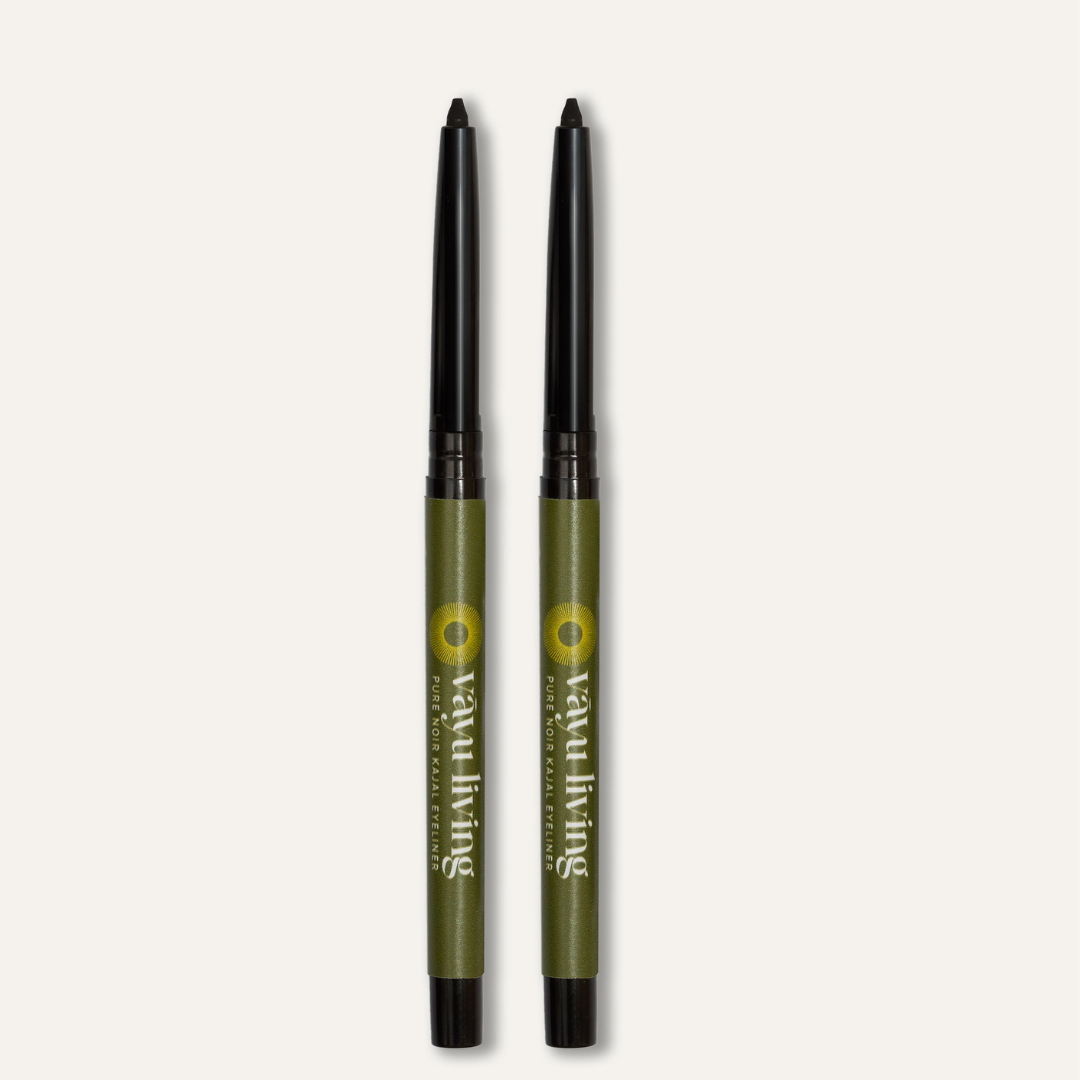 Pure Noir Kajal Eyeliner (100% Natural Ayurvedic) Duo