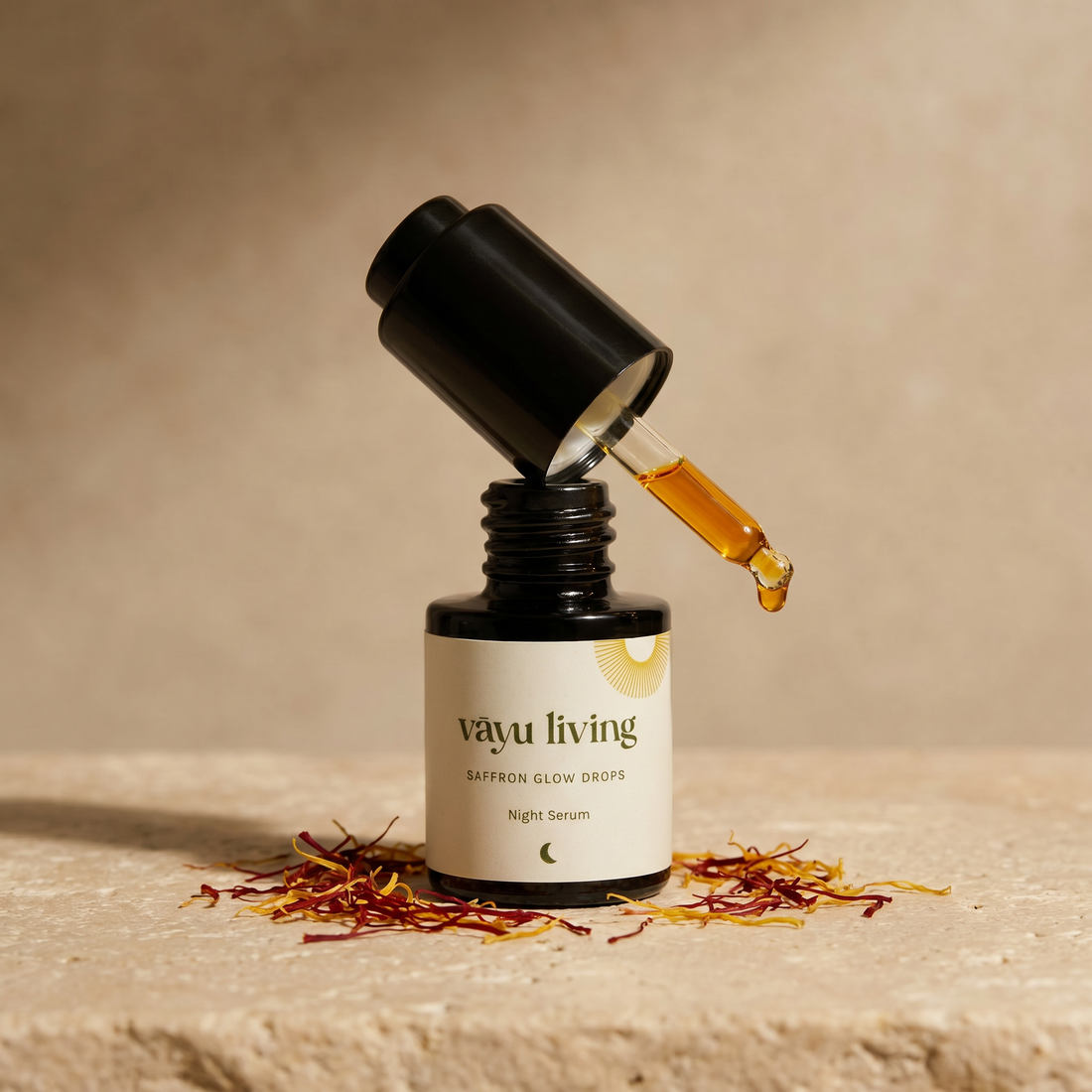 Saffron Glow Drops Night Serum (Kumkumadi Tailam)