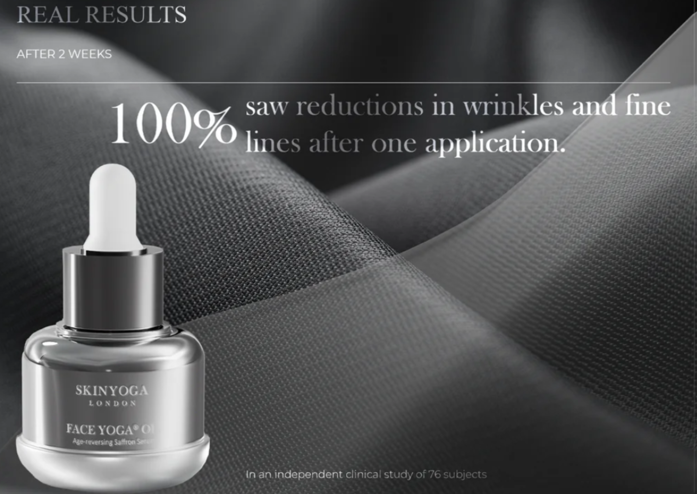 Face Yoga Age-reversing Saffron Serum, hailed as the natural Botox. Available at Vayu Living.